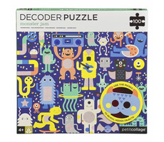 Petit Collage Puzzle Monster 100 Teile mit 3D-Brille / 100 Teile / ab 4 Jahren