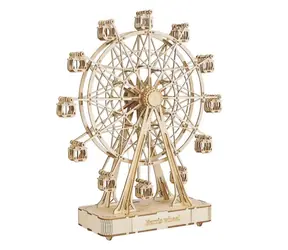 Robotime 3D-Spielzeugkistenpuzzle Riesenrad / ab 14 Jahren / 232 Teile / Schwierigkeit: mittel