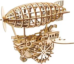 Robotime 3D mechanisches Holzpuzzle Fantastisches Luftschiff / ab 14 Jahren / 229 Teile / Schwierigkeit: hoch