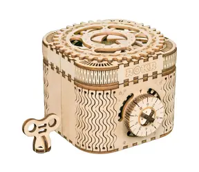 Robotime 3D mechanisches Holzpuzzle Jewelbox / ab 14 Jahren / 123 Teile / Schwierigkeit: mittel