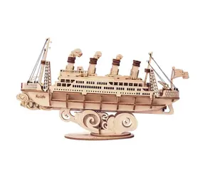 Robotime 3D-Holzpuzzle Ozeandampfer / ab 8 Jahren / 145 Teile / Schwierigkeit: niedrig