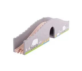 Bigjigs Rail Farm Brücke mit Tunnel / ab 3 Jahren