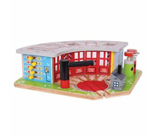 Bigjigs Rail Exklusives Depot für 5 Züge / ab 3 Jahren