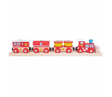 Bigjigs Rail Feuerwehrzug + 3 Gleise / ab 3 Jahren