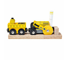 Bigjigs Rail Nachbildung der historischen Rocket-Lokomotive + 2 Gleise / ab 3 Jahren