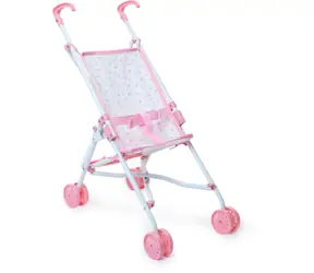 Petitcollin Petites Fleurs Zusammenklappbarer Puppenwagen 52 cm / ab 3 Jahren