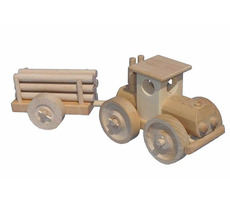 Ceeda Cavity Großer Traktor mit Naturholz / ab 3 Jahren