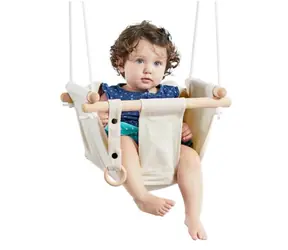 2Kids Toys Kinder-Textilschaukel 100 % Baumwolle beige / ab 18 Monaten