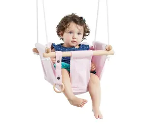 2Kids Toys Kinder-Textilschaukel 100 % Baumwolle rosa / ab 18 Monaten