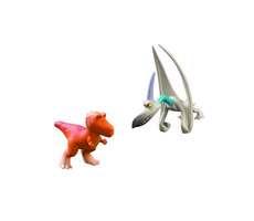 Der Hodný Dinosaurus - Ramsey & Lightning Rod - Plastik-Minifiguren 2 Stück / ab 3 Jahren