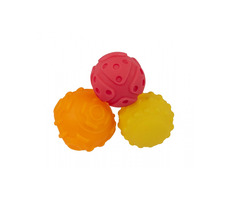 Playgro - Strukturbälle für die motorische Entwicklung 3 Stück / ab 6 Monaten