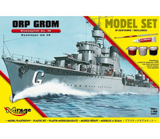 Mirage Hobby 840093 ORP „GROM“ wz.38 Polnischer Zerstörer aus dem Zweiten Weltkrieg - SET / Plastikmodell / 1:400