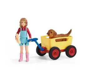 Schleich Farm WORLD 42543 - Ausflug mit Bollerwagen / ab 3 Jahren