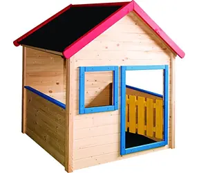 Woody Gartenhaus mit farbiger Einfassung / ab 3 Jahren