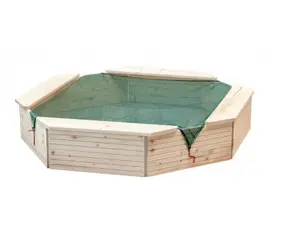 Woody Holzsandkasten 130 x 130 x 26 cm / ab 3 Jahren 
