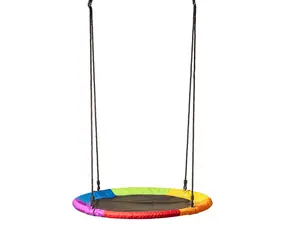 Woody Schaukelring (Durchmesser 100 cm) - Regenbogen / Belastbarkeit: 100 kg / ab 3 Jahren