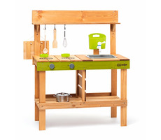 Woody Gartenküche für Kinder „Rosalie“ / 77 x 95 x 34 cm / ab 3 Jahren