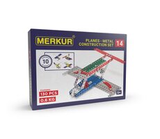 Merkur 014 Flugzeug / 130 Teile / 10 Modelle / ab 5 Jahren