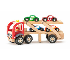 Woody Traktor mit Rennautos / ab 3 Jahren