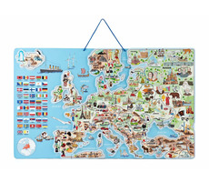 Woody Magnetische Europakarte, Brettspiel 3 in 1 in AJ / ab 3 Jahren