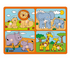 Woody Puzzle für die Kleinsten mit Griffen - für die Kleinsten mit Griffen / ab 2 Jahren