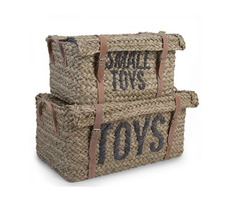 Childhome Strohkörbe für Spielzeug 2 Stk