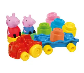 Clementoni Soft Clemmy Peppa Pig - Zug mit Bauklötzen / ab 18 Monaten