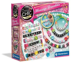Clementoni Crazy CHIC - Kreativset - Armbänder mit Buchstaben / ab 6 Jahren