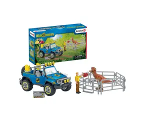 Schleich Geländewagen mit Auslauf für einen Dinosaurier / ab 3 Jahren