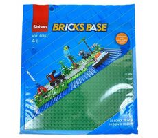 Sluban Bricks Base M38-B0833D Grundplatte 32x32 grün / Lego - kompatibel / ab 6 Jahren