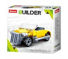 Sluban Builder M38-B0920D Gelbes Cabrio / Lego - kompatibel / Anzahl der Figuren|Teile: 0|48 / ab 4 Jahren