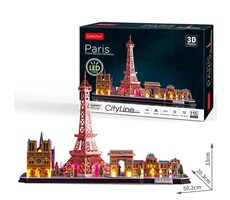 CubicFun Puzzle 3D Paris / 115 Teile / 38,1 x 25,4 x 32,7 cm / ab 8 Jahren