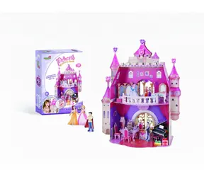 CubicFun Puzzle 3D Princess -Geburtstagsparty / 95 Teile / 33,9 x 24,2 x 44,2 cm