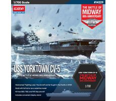 Academy 14229 Yorktown CV-5 Schlacht um Midaway / Plastikmodell / 1:700