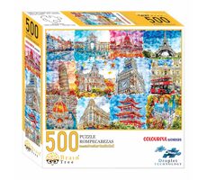 Brain Tree Puzzle Monumente in Farben - 500 Teile / ab 14 Jahren