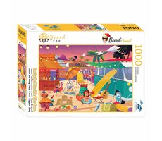 Brain Tree Puzzle Sonnenuntergang am Strand / 1000 Teile / ab 14 Jahren