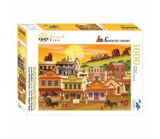 Brain Tree Puzzle Westernstadt / 1000 Teile / ab 14 Jahren