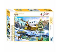 Brain Tree Puzzle Weihnachtslandschaft / 1000 Teile / ab 14 Jahren