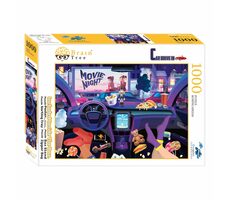 Brain Tree Puzzle im Autokino / 1000 Teile / ab 14 Jahren