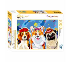 Brain Tree Puzzle Hundefamilie / 1000 Teile / ab 14 Jahren