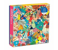 Galison Puzzle Vintage Papierpuppen / 1000 Teile / ab 8 Jahren