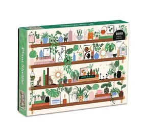Galison Puzzle-Regal mit Pflanzen / 1000 Teile / ab 8 Jahren