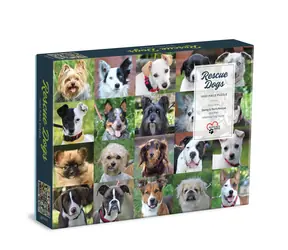 Galison Puzzle Hunde aus dem Tierheim / 1000 Teile / ab 8 Jahren