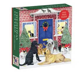 Galison Puzzle Weihnachtshäuschen / 1000 Teile / ab 8 Jahren