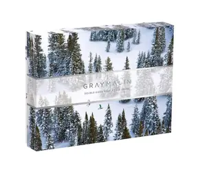 Galison Doppelseitiges Puzzle Snow Grey Malin / 500 Teile / ab 8 Jahren