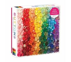 Galison Puzzle Regenbogenknöpfe / 500 Teile / ab 8 Jahren