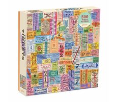 Galison Puzzle Reisetickets Vintage / 500 Teile / ab 8 Jahren