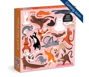 Galison Puzzle Yoga für Katzen / 500 Teile / ab 8 Jahren