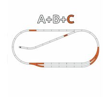 Roco 61102 Geoline - Gleisset C (Parallelstrecke) mit Boden / Maßstab: H0 (1:87) / ab 15 Jahren