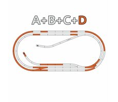 Roco 61103 Geoline - Gleisset D (Parallelgleis) mit Unterlage / Maßstab: H0 (1:87) / ab 15 Jahren